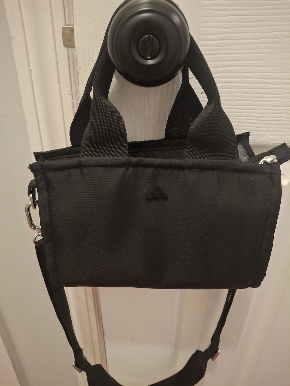 adidas Black Mini Crossbody Tote Bag